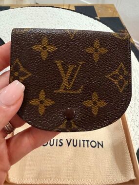PreLOVED Vintage Louis Vuitton Porte Monnaie Gousset coin purse, Dust Bag + Box